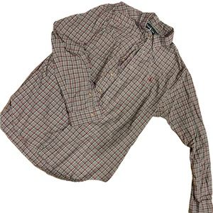 ralph lauren long sleeve button up flannel